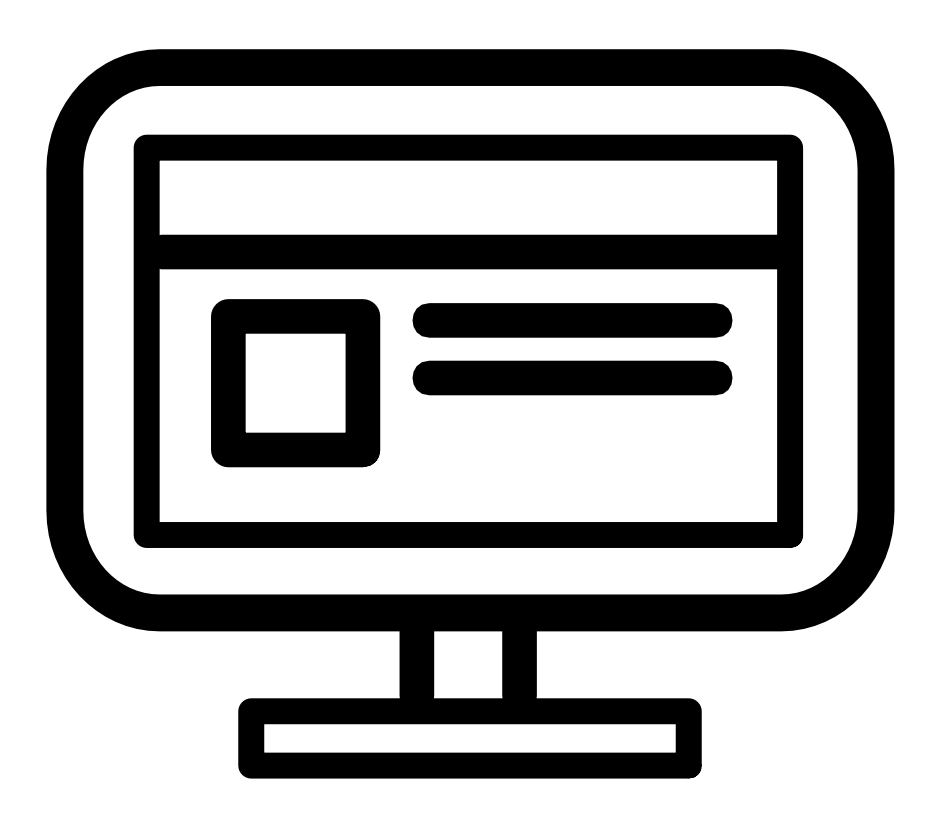 Computer screen icon